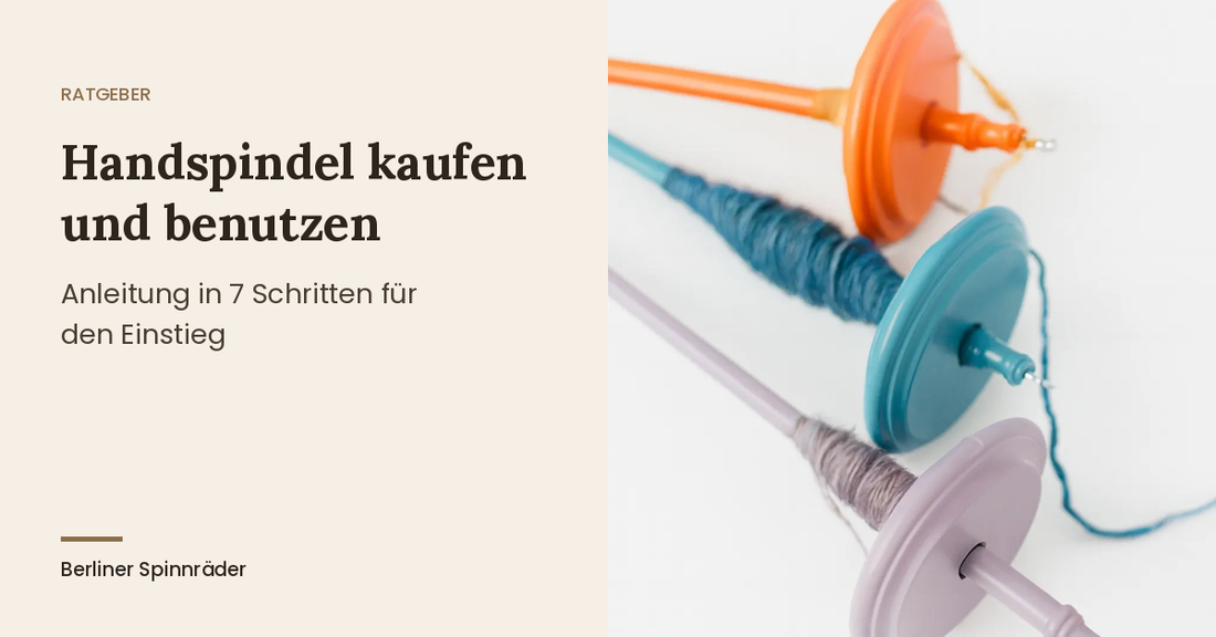 Handspindel kaufen und benutzen: Kromski Handspindeln aus Holz
