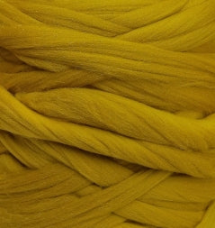 Kromski Merino Kammzug Premium in Gold, Farbe 203