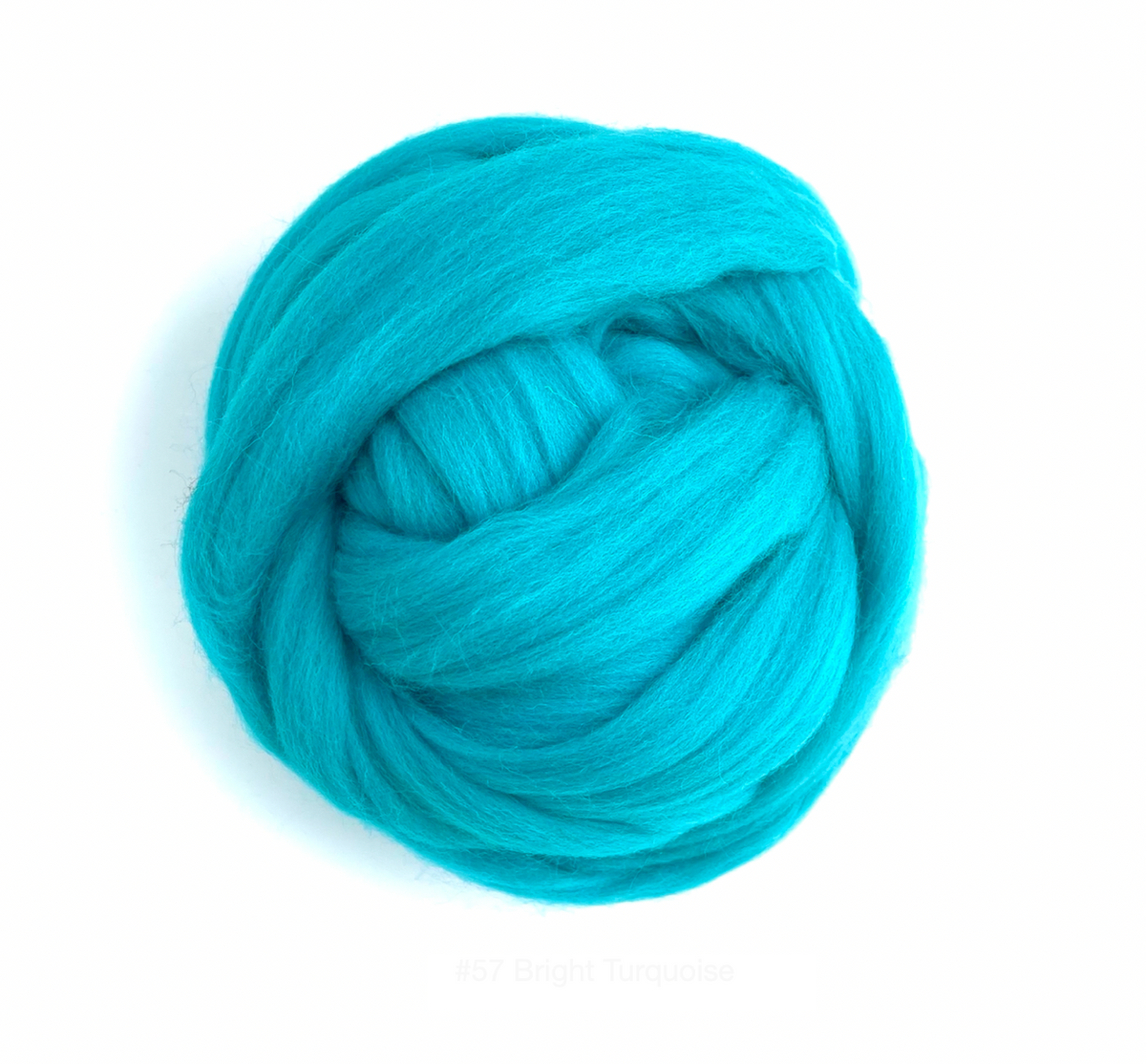 Kromski Merino Kammzug Standard in Helltürkis, Farbe 57