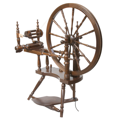 Kromski Polonaise Spinnrad Walnuss — warm getöntes Walnuss-Finish