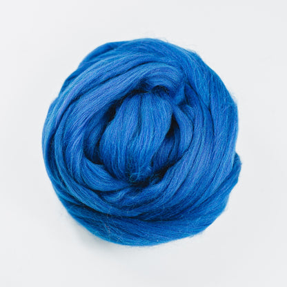 Kromski Merino Kammzug Standard in Pfauenblau, Farbe 49