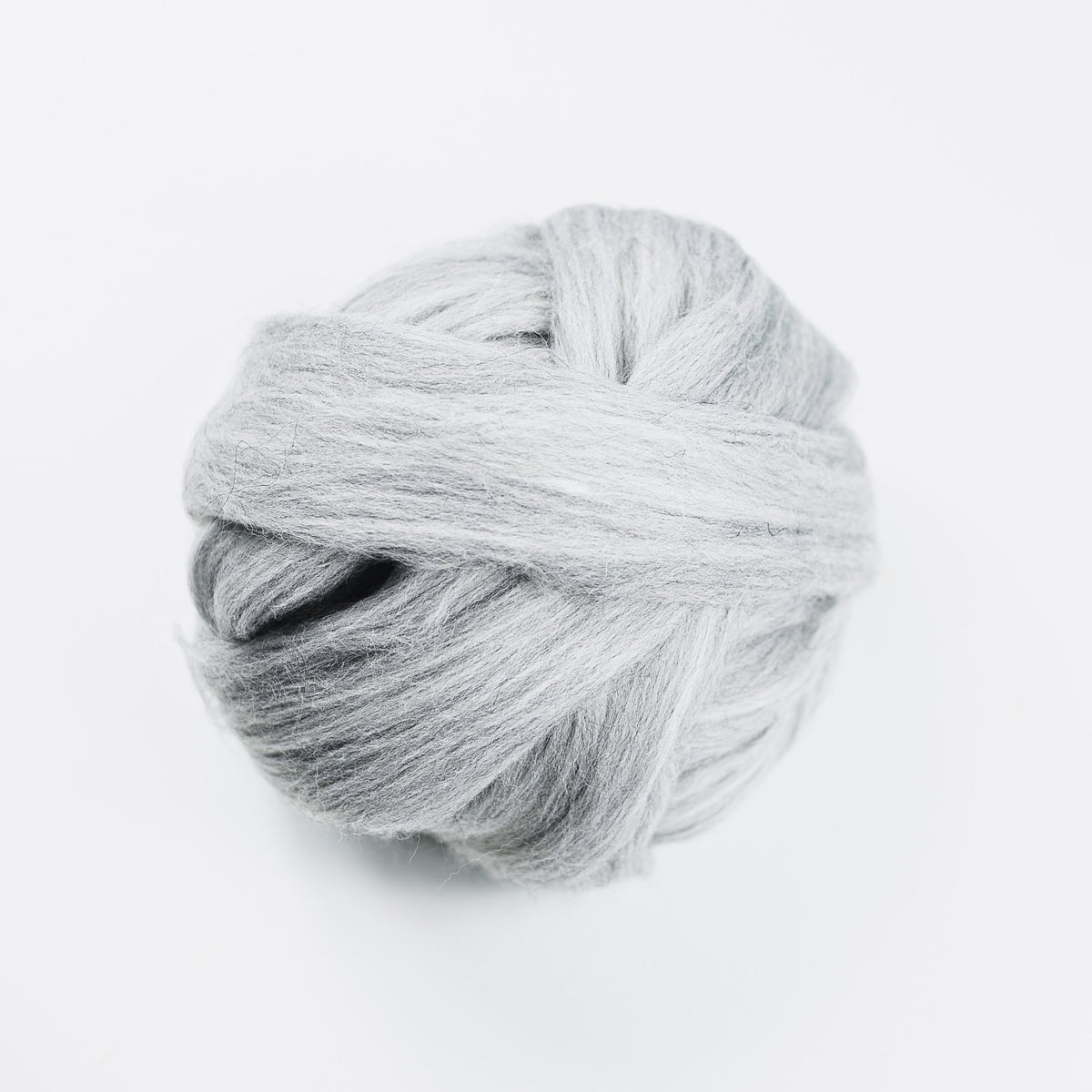 Kromski Merino Kammzug Standard in Silber meliert, Farbe 71