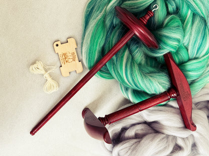 Kromski Handspindel-Set Deluxe — inkl. Kreuzhaspel, komplettes Einsteiger-Set