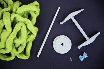 Kromski Handspindel-Set Deluxe Grau