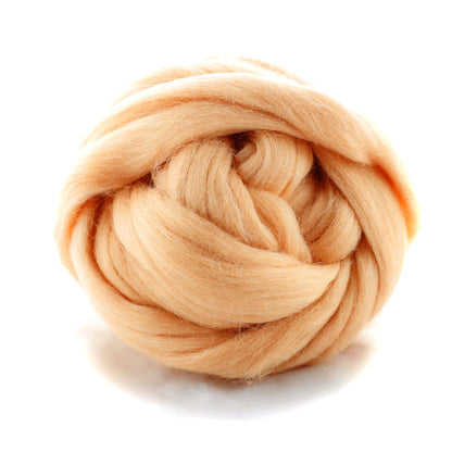 Kromski Merino Kammzug Standard in Pfirsich, Farbe 78